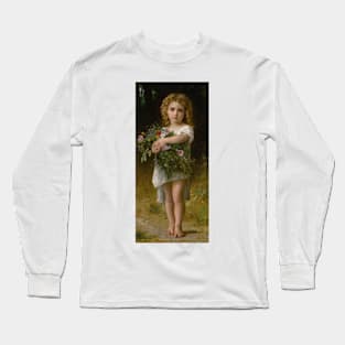 Fleurs De Printemps by William-Adolphe Bouguereau Long Sleeve T-Shirt